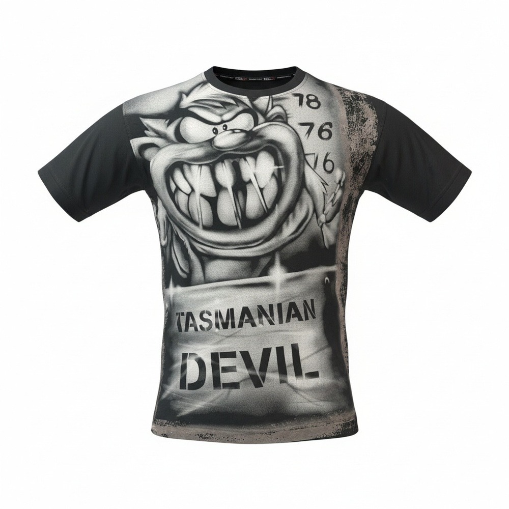 Vintage‎ LOT29 Tazmanian Devil Graphic T Shirt Black Mens 2XL Looney Tunes